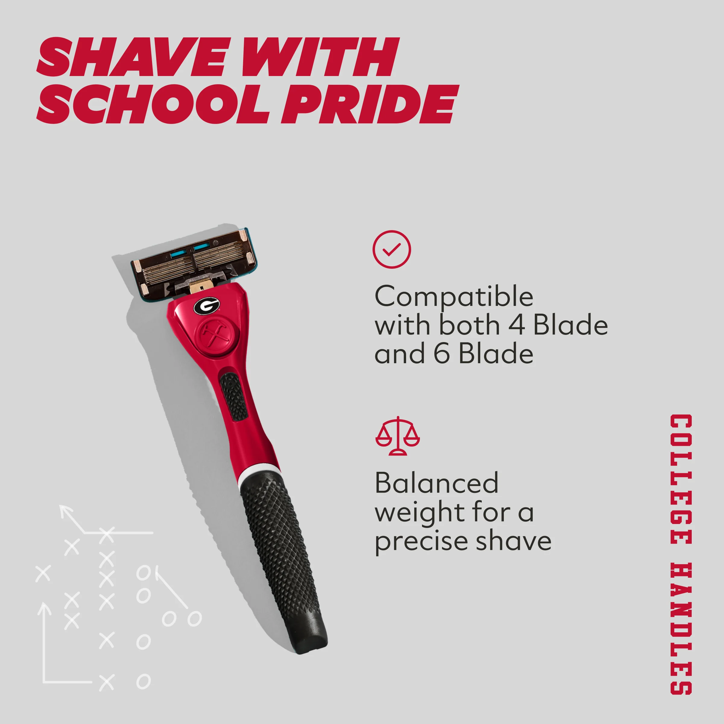 University of Georgia Diamond Grip Handle - Image 3