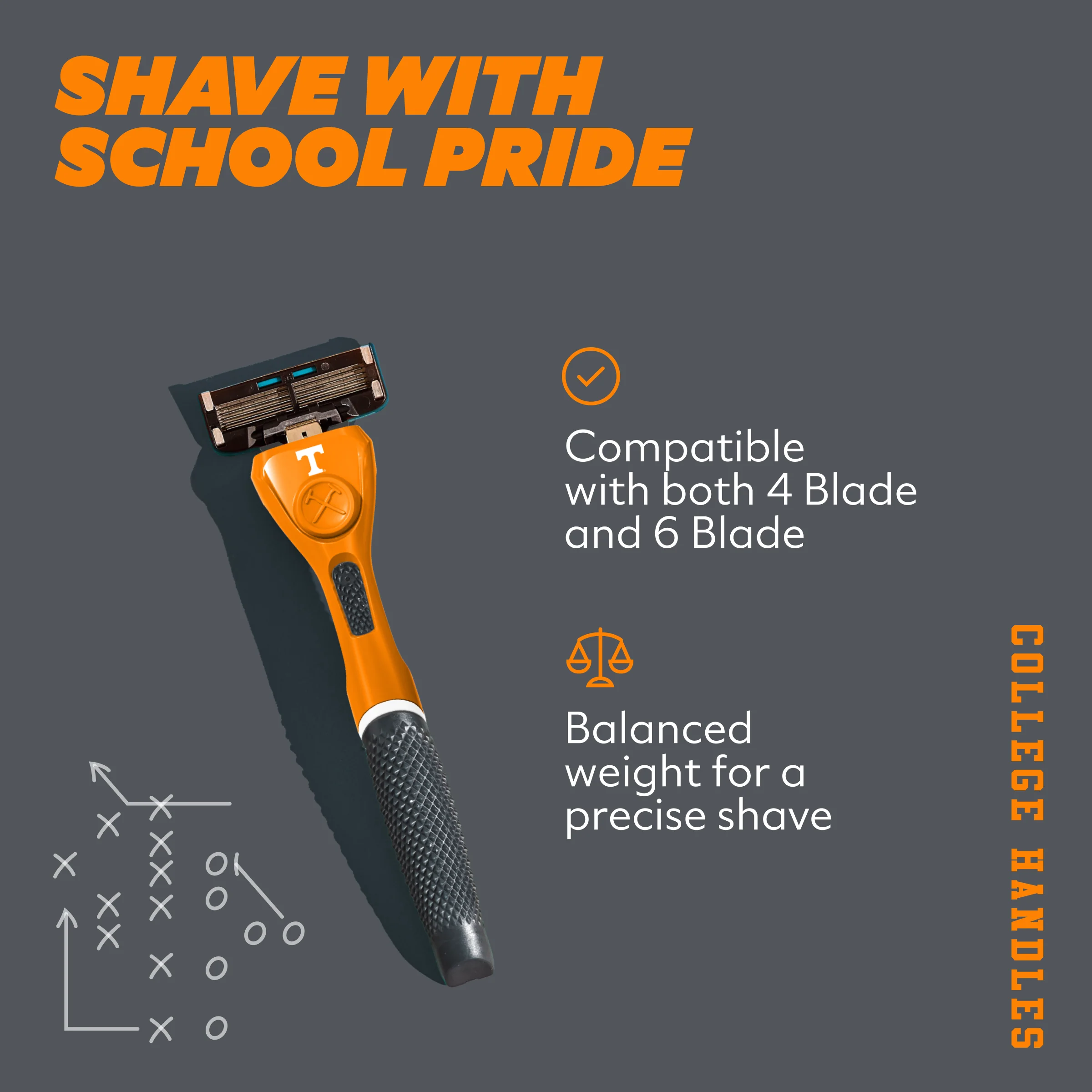 University of Tennessee Diamond Grip Handle - Image 3